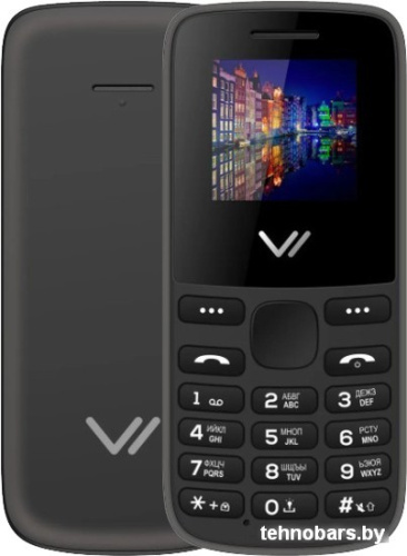 Кнопочный телефон Vertex M115 (черный) фото 3