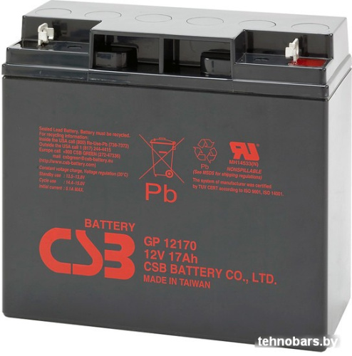 Аккумулятор для ИБП CSB GP12170 (12В/17 А·ч) фото 3