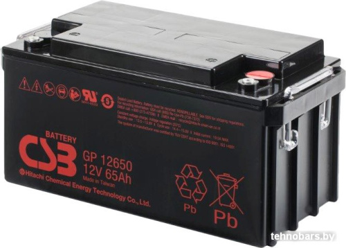 Аккумулятор для ИБП CSB GP12650 (12В/65 А·ч) фото 3