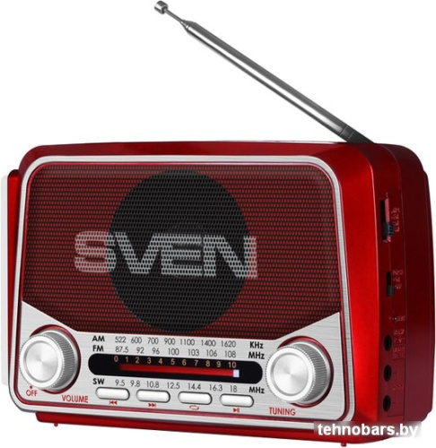 Радиоприемник SVEN SRP-525 (красный) фото 3