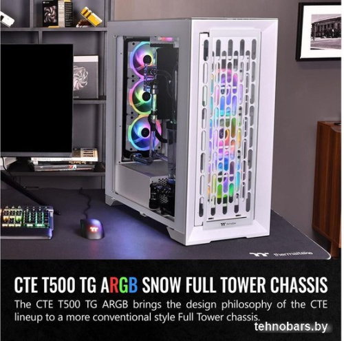 Корпус Thermaltake CTE T500 TG ARGB Snow CA-1X8-00F6WN-01 фото 4