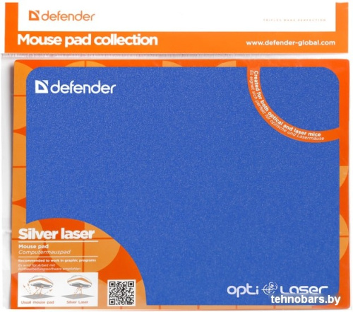 Коврик для мыши Defender Silver Opti-Laser (синий) фото 4