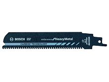 Пилка сабельная по металлу S955CHM (1 шт.) BOSCH (пропил прямой, тонкий, Carbide Technology, разведенные зубья) (2608653180)