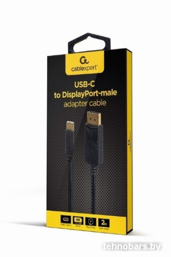 Кабель Cablexpert A-CM-DPM-01 USB Type-C - DisplayPort (2 м, черный) фото 4