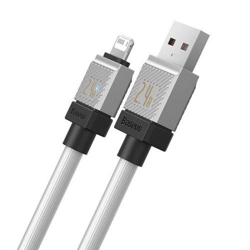 Кабель Baseus CoolPlay Series Fast Charging Cable 2.4A USB Type-A - Lightning (2 м, белый) фото 4