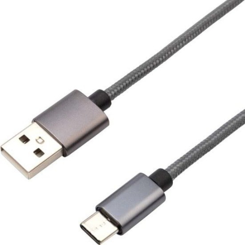Кабель Rexant 18-1896 USB Type-A - USB Type-C (1 м, серый) фото 4