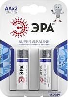 Батарейки ЭРА Super Alkaline AA 2 шт.