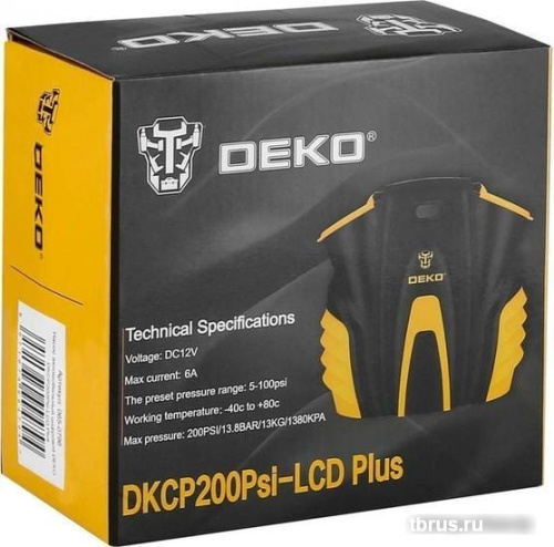 Автомобильный компрессор Deko DKCP200Psi-LCD Plus фото 7