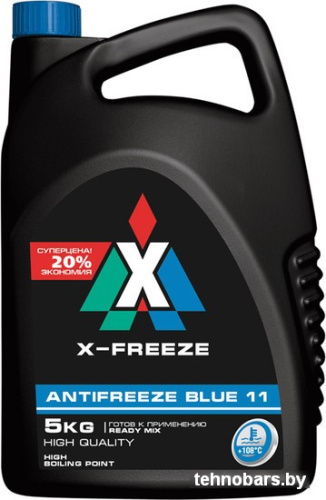 Охлаждающая жидкость Тосол-Синтез Classic X-Freeze G11 blue 5л фото 3