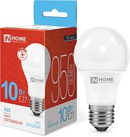 Светодиодная лампочка In Home LED-A60-VC 10Вт 230В Е27 6500К 950Лм 4690612020228