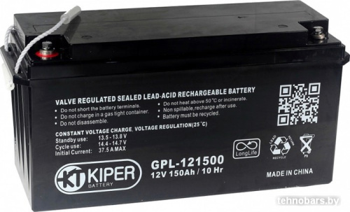 Аккумулятор для ИБП Kiper GPL-121500H (12В/150 А·ч) фото 3