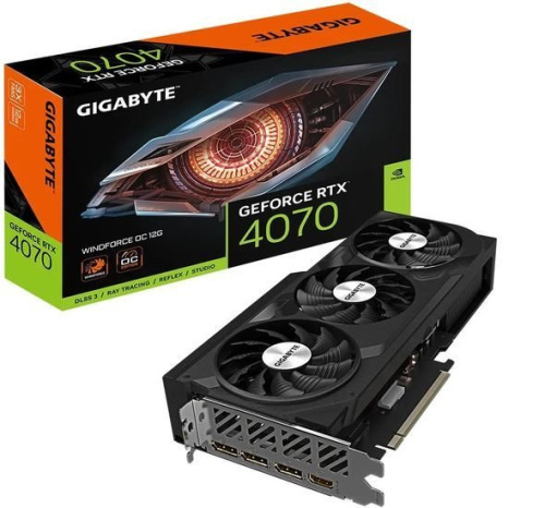 Видеокарта Gigabyte GeForce RTX­­ 4070 WindForce OC 12G GV-N4070WF3OC-12GD фото 4