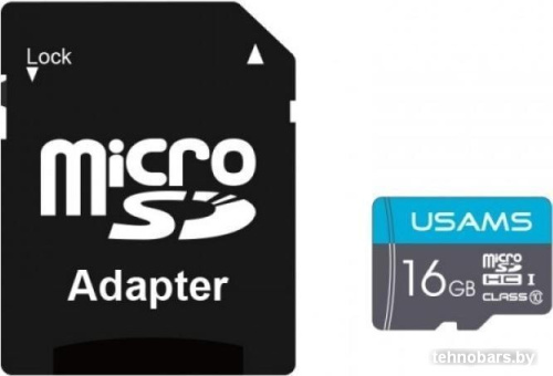 Карта памяти Usams US-ZB117 High Speed TF Card 16GB (с адаптером) фото 3