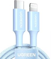 Кабель Ugreen US532 90448 USB Type-A - Lightning (1 м, голубой)
