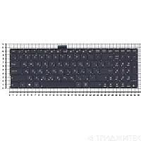 Клавиатура для ноутбука Asus X555L, X553, A555LA, A555LD, A555LN, A555LP, D550, TP550, S550, X750 чёрная