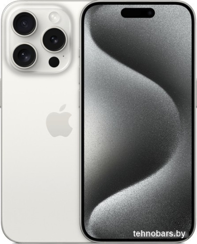 Смартфон Apple iPhone 15 Pro Dual SIM 128GB (белый титан) фото 3