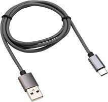 Кабель Rexant 18-1896 USB Type-A - USB Type-C (1 м, серый)