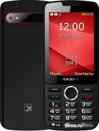 Мобильный телефон TeXet TM-308 (черный/красный) фото 3