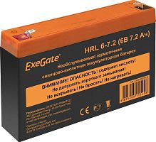 Аккумулятор для ИБП ExeGate HRL 6-7.2 (6В, 7.2 А·ч)