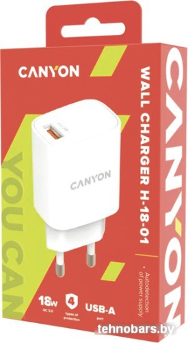 Сетевое зарядное Canyon CNE-CHA18W фото 4