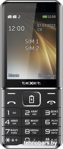 Кнопочный телефон TeXet TM-D421 (черный) фото 5