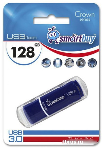 USB Flash Smart Buy 128GB Crown Blue (SB128GBCRW-Bl) фото 7
