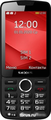 Мобильный телефон TeXet TM-308 (черный/красный) фото 4