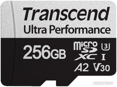 Карта памяти Transcend microSDXC 340S 256GB (с адаптером) фото 4
