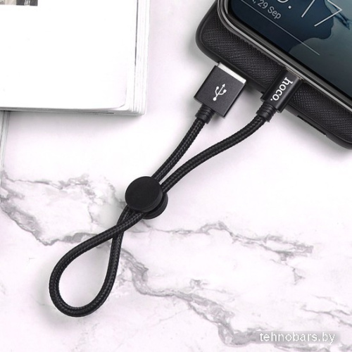 Кабель Hoco X35 USB Type-A - USB Type-C (0.25 м, черный) фото 5