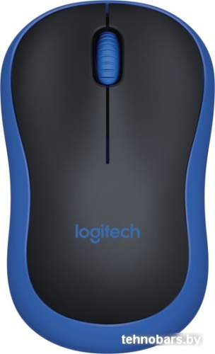 Мышь Logitech M185 (черный/синий) фото 3