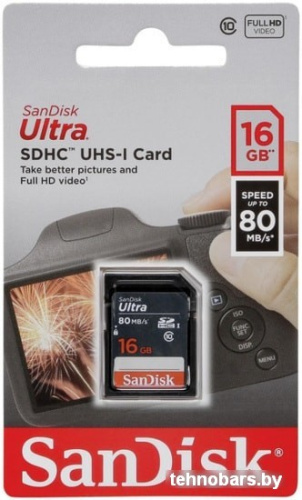 Карта памяти SanDisk Ultra SDHC SDSDUNS-016G-GN3IN 16GB фото 5
