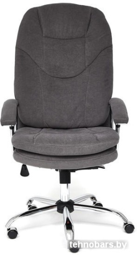 Кресло TetChair Softy LUX (флок, серый) фото 4