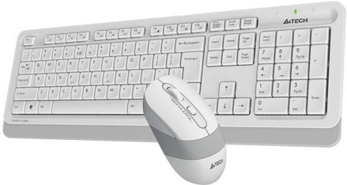 Клавиатура + мышь A4Tech Fstyler FG1010 (белый/серый) фото 4