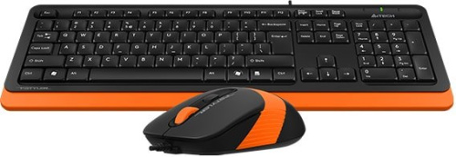 Клавиатура + мышь A4Tech Fstyler F1010 (черный/оранжевый) фото 4