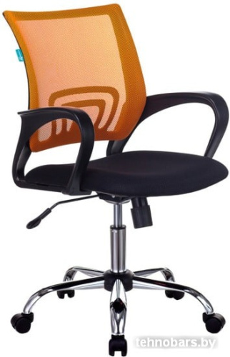 Кресло Бюрократ CH-695N/SL/OR/BLACK (черный/оранжевый) фото 3