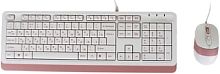 Клавиатура + мышь A4Tech Fstyler F1010 (белый/розовый)