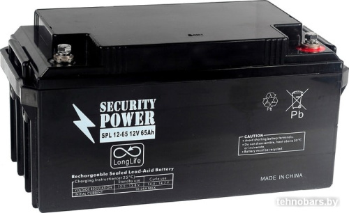 Аккумулятор для ИБП Security Power SPL 12-65 (12В/65 А·ч) фото 3