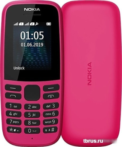 Мобильный телефон Nokia 105 (2019) Single SIM (розовый) фото 3