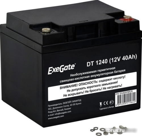 Аккумулятор для ИБП ExeGate DT 1240 (12В, 40 А·ч) фото 3