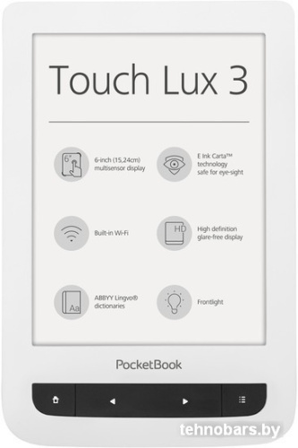 Электронная книга PocketBook Touch Lux 3 (белый) фото 3