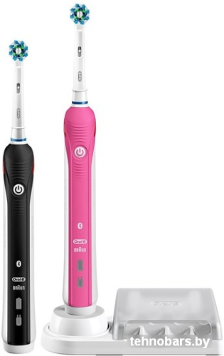 Электрическая зубная щетка Braun Oral-B Smart 4 4900 (черный+розовый) фото 3