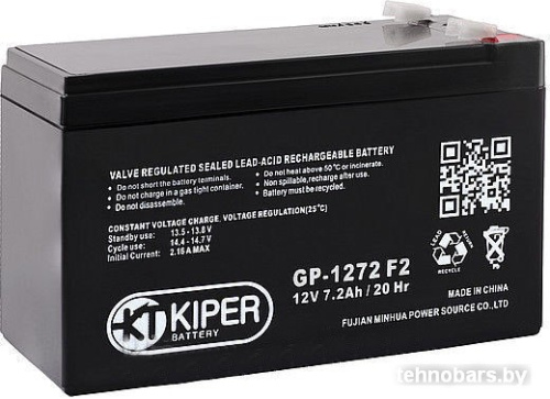 Аккумулятор для ИБП Kiper GP-1272 F2 (12В/7.2 А·ч) фото 3