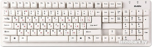 Клавиатура SVEN Standard 301 White фото 3