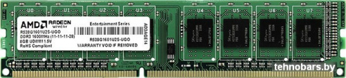 Оперативная память AMD Radeon RE1600 Entertainment 8GB PC3-12800 (R538G1601U2S-UGO) фото 3