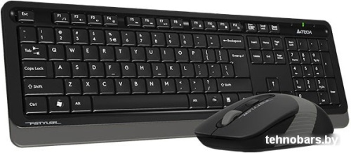 Клавиатура + мышь A4Tech Fstyler FG1010 (черный/серый) фото 5