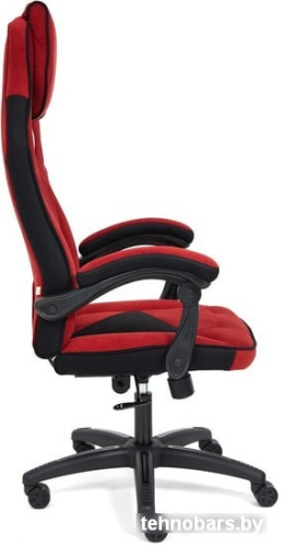 Кресло TetChair Arena (флок, бордовый/черный) фото 5
