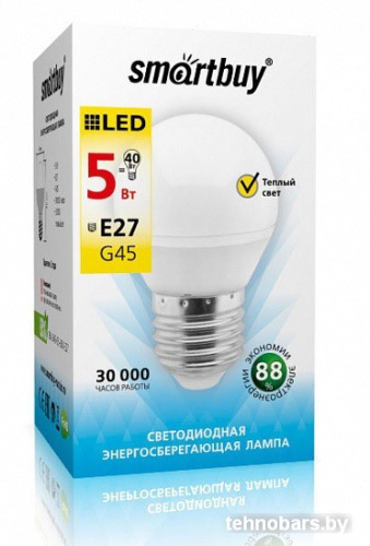 Светодиодная лампа SmartBuy G45 E27 5 Вт 3000 К [SBL-G45-05-30K-E27] фото 4