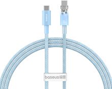Кабель Baseus Explorer Series Fast Charging with Smart Temperature Control USB Type-C USB Type-C (1 м, голубой)