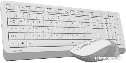 Клавиатура + мышь A4Tech Fstyler FG1010 (белый/серый) фото 5