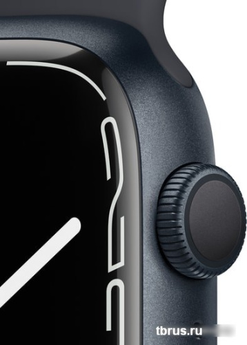 Умные часы Apple Watch Series 7 45 мм (темная ночь/темная ночь спортивный) фото 5